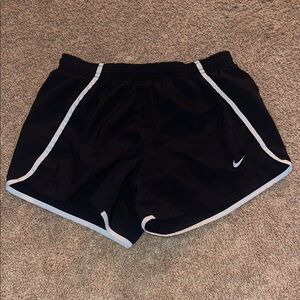 Nike Black Kids Shorts with White Trim